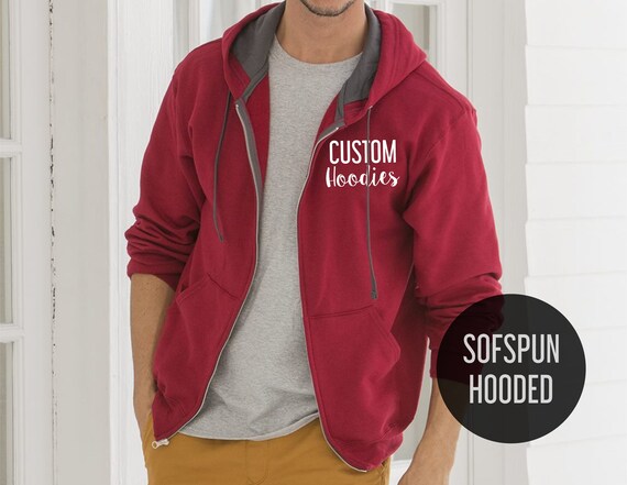 cheap custom zip up hoodies