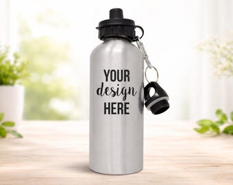 Personalized Aluminum Water Bottle – Custom Logo, Text & Graphics