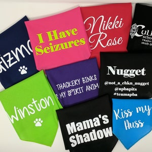 Custom Dog Bandanas Create Your Own Pet Accessories with Personalized Text and Graphics image 10