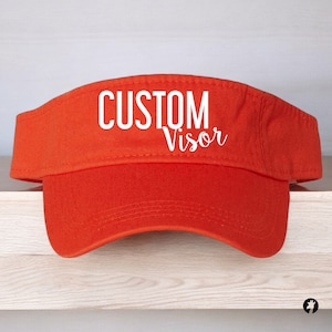 Custom visor - Custom visor Unisex - Custom caps - Custom hats - Custom hat printing - Visors - Visors for women - Heat Vinyl Print