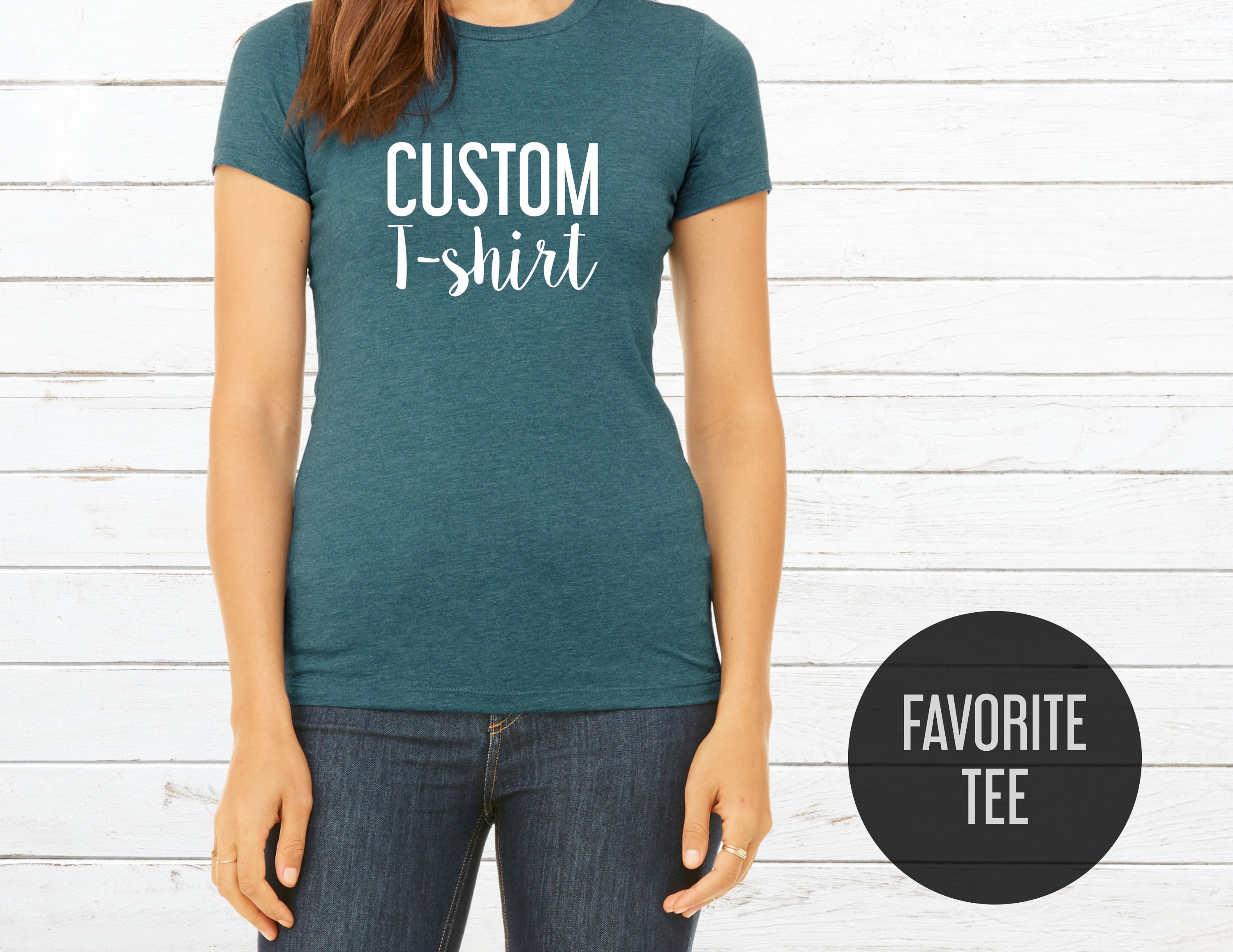 Custom Women Bella Canvas Slim Soft Tees for - Etsy