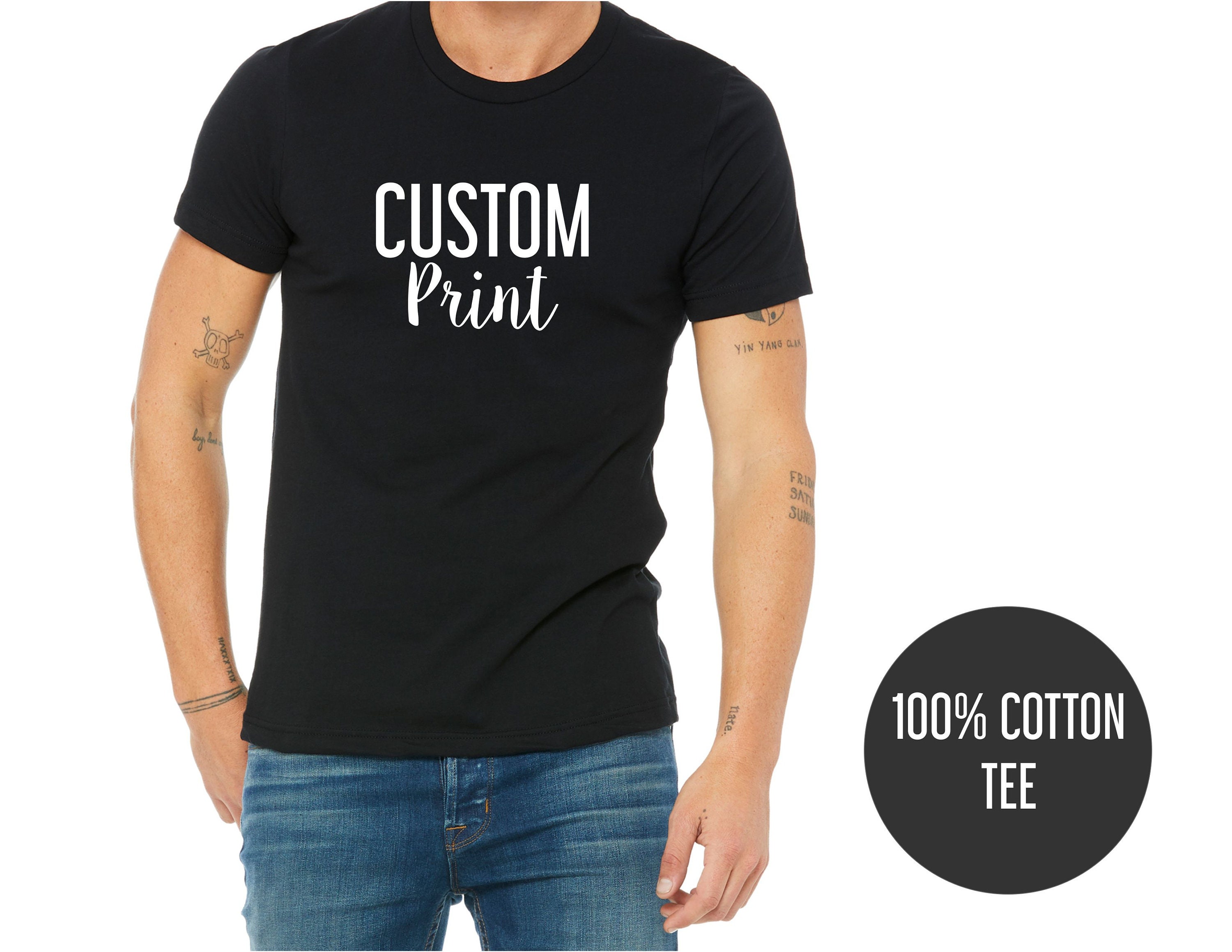 canvas t shirts custom