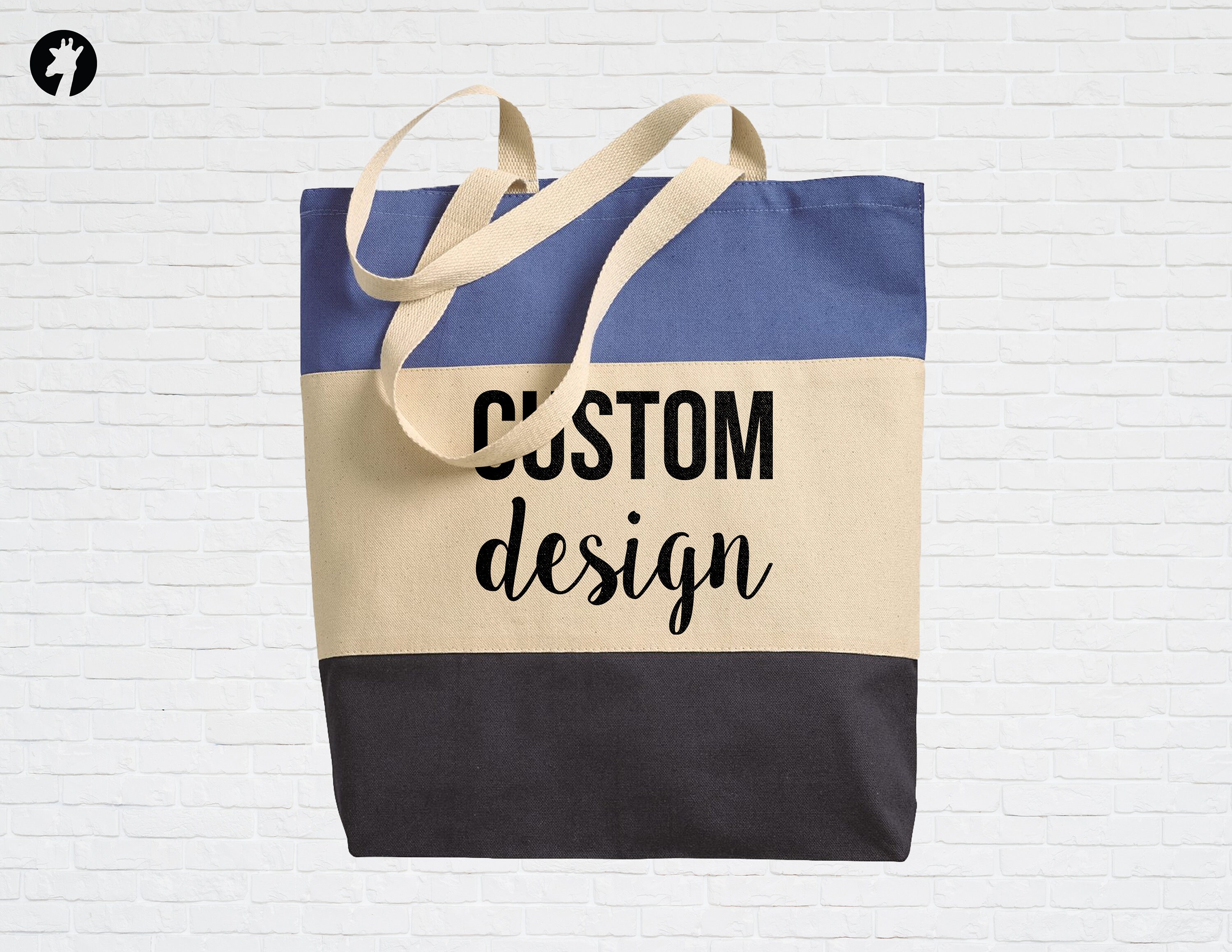 Custom Tote Bag Logo Tote Bag Tote bag Canvas Tote Bags Etsy.de