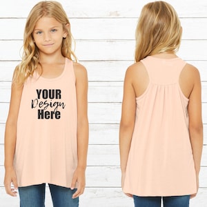 Custom Youth tank top - Custom tank top kids - Youth sizes - Custom text or graphic - Graphic tanks - Girls&#39; tank - Relaxed fit - Customized