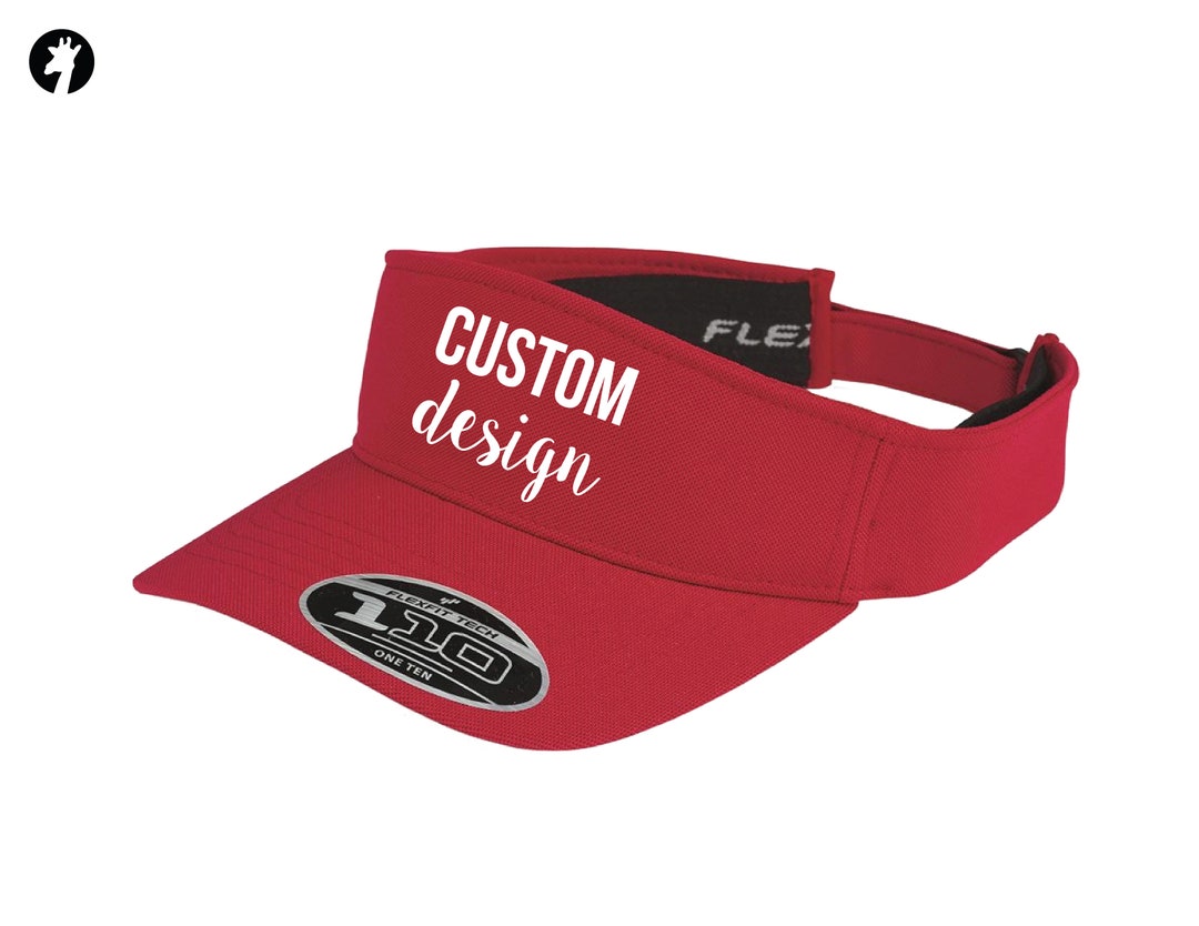 Flexfit® Comfort Fit Visor With Your Text or Logo Custom Visors Sport