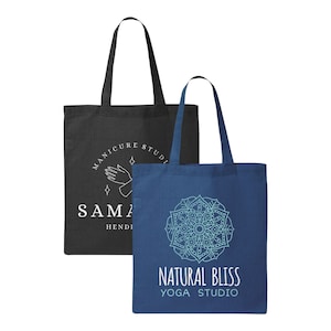 Custom Tote Bag Personalized Tote Bag with Text, Graphic, Logo or Photo image 7