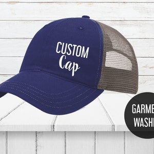 Custom trucker hats - Snapback hat - Trucker hat for women - Vintage Hats - Unisex Trucker Caps  - Custom caps - Heat Vinyl Print