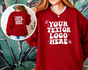Custom Sweatshirt for Men, Women and Kids, Christmas Gift for Family, Teacher Appreciation, Holiday Gifts for Mom and Dad, Custom Logo Shirt