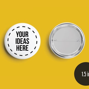Custom Button Pins Set - Personalized Pins for Backpacks and Jackets