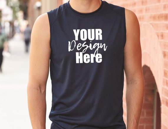 Custom Top Personalized Sleeveless T-shirt With Text Etsy