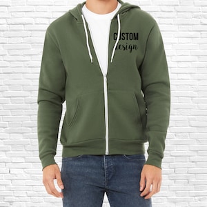 Custom Zip Up Hoodie - Personalized Hoodies for Any Occasion with Text and Graphics