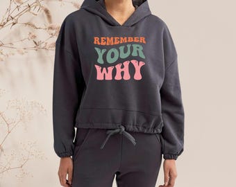 Personalized Cropped Hoodie for Women, Custom Name or Logo Sweatshirt, Trendy Cropped Pullover. Bachelorette, Bridal Party, Gym Wear