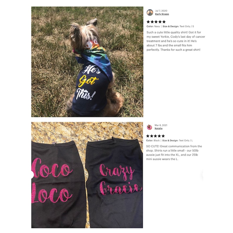 Custom Dog Shirts Create Your Own Pet Shirts with Personalized Text and Graphics RUN SMALL image 6