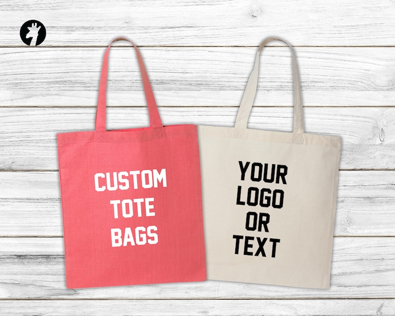 Custom Tote Bag Personalized Tote Bag with Text, Graphic, Logo or Photo image 1