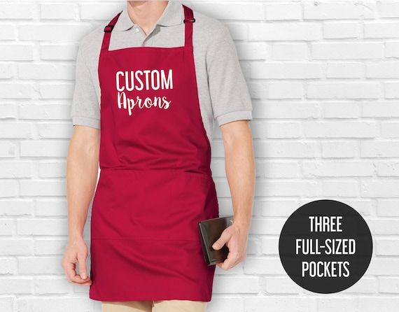 Gift for Chef Customized Apron for Men and Women BrightTexts Personalized Aprons Couple Gift Gift for Him or Her Birthday Gift Custom Text Apron