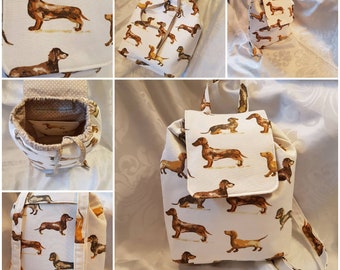 weiner dog backpack