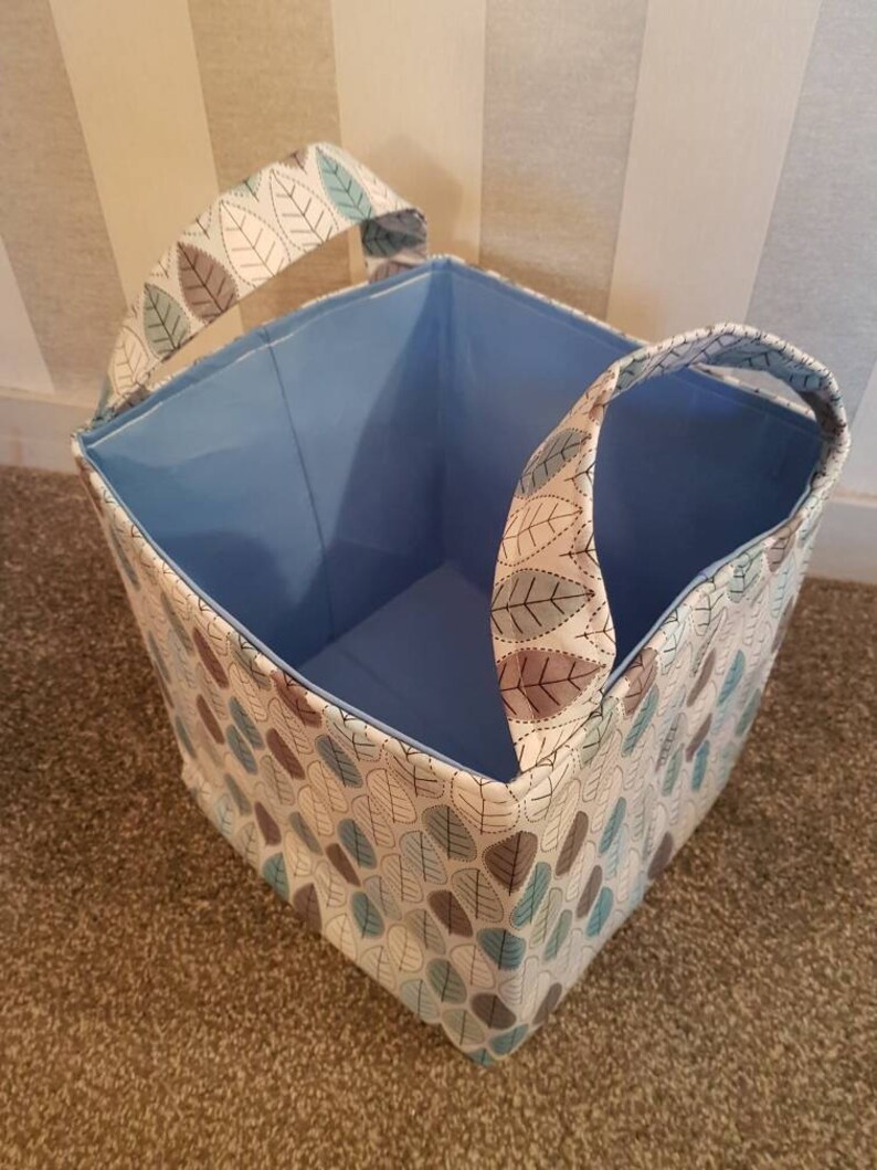 Large Fabric Storage Basket. 100 Cotton Designer Fabric With Etsy UK