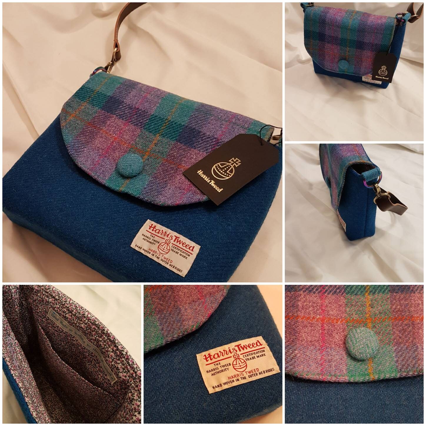 Borsa in Harris Tweed - Large Satchel: Islander Tartan - A taste of Scotland Tour Negozio Scozia Borsa in Harris Tweed - Large Satchel: Islander Tartan - A taste of Scotland Tour Negozio Scozia