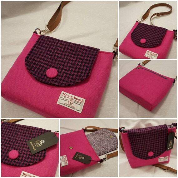 bright pink shoulder bag