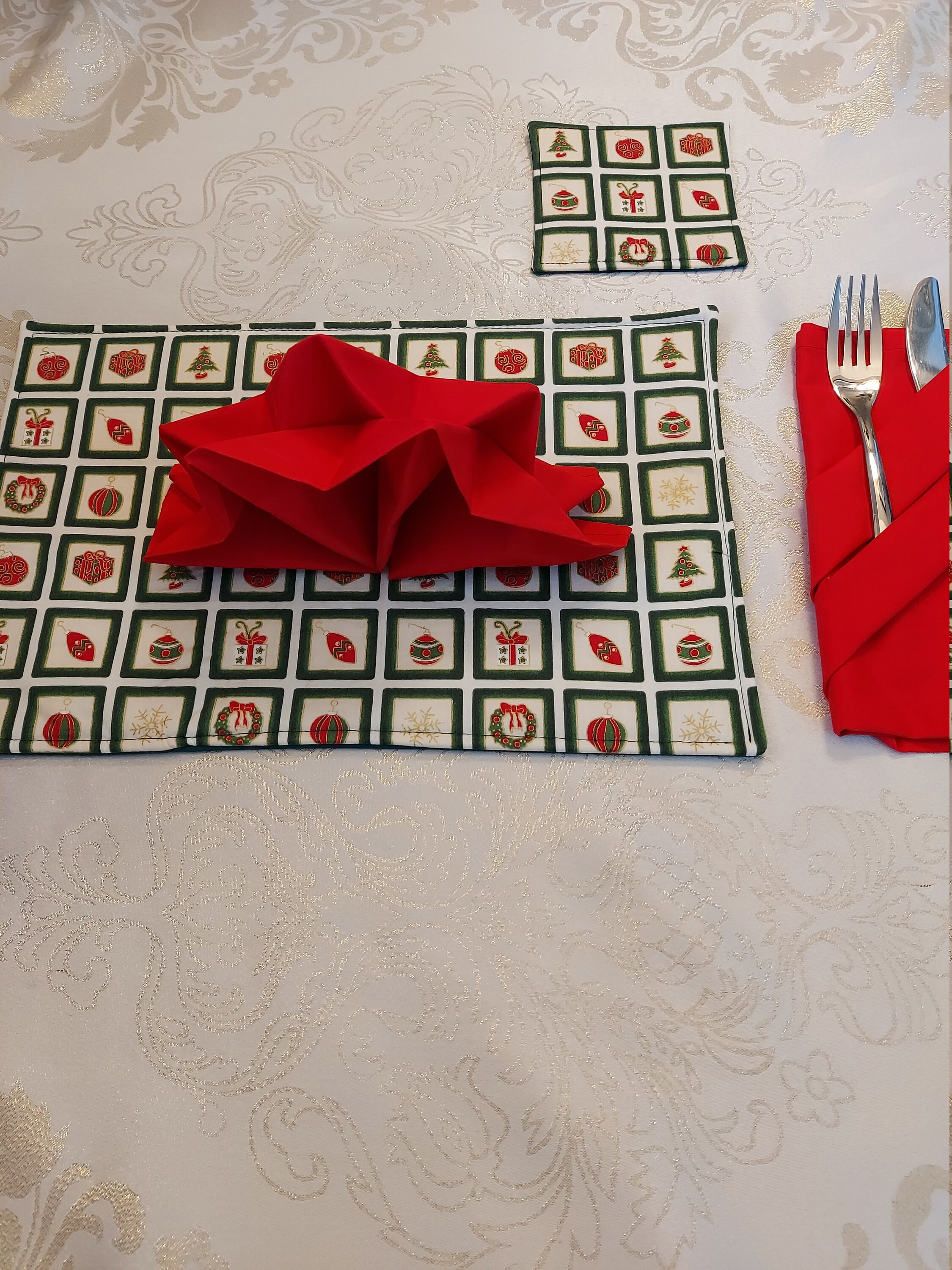 Christmas Table Mats and Coasters Christmas Place Settings Etsy UK