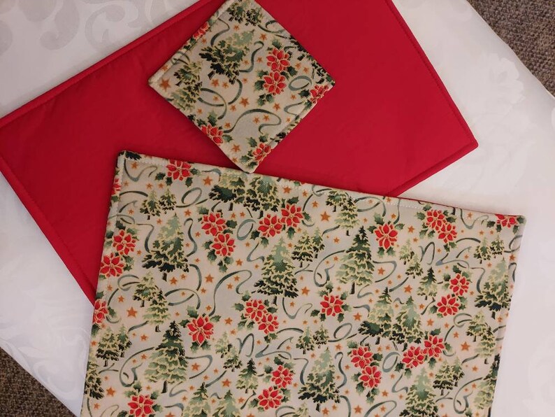 Christmas Table Mats and Coasters Christmas Place Settings Etsy UK