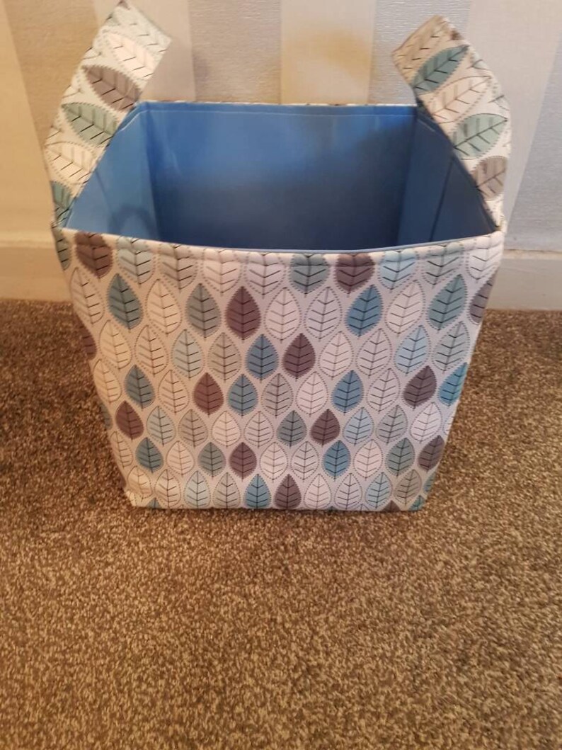 Large Fabric Storage Basket. 100 Cotton Designer Fabric With Etsy UK