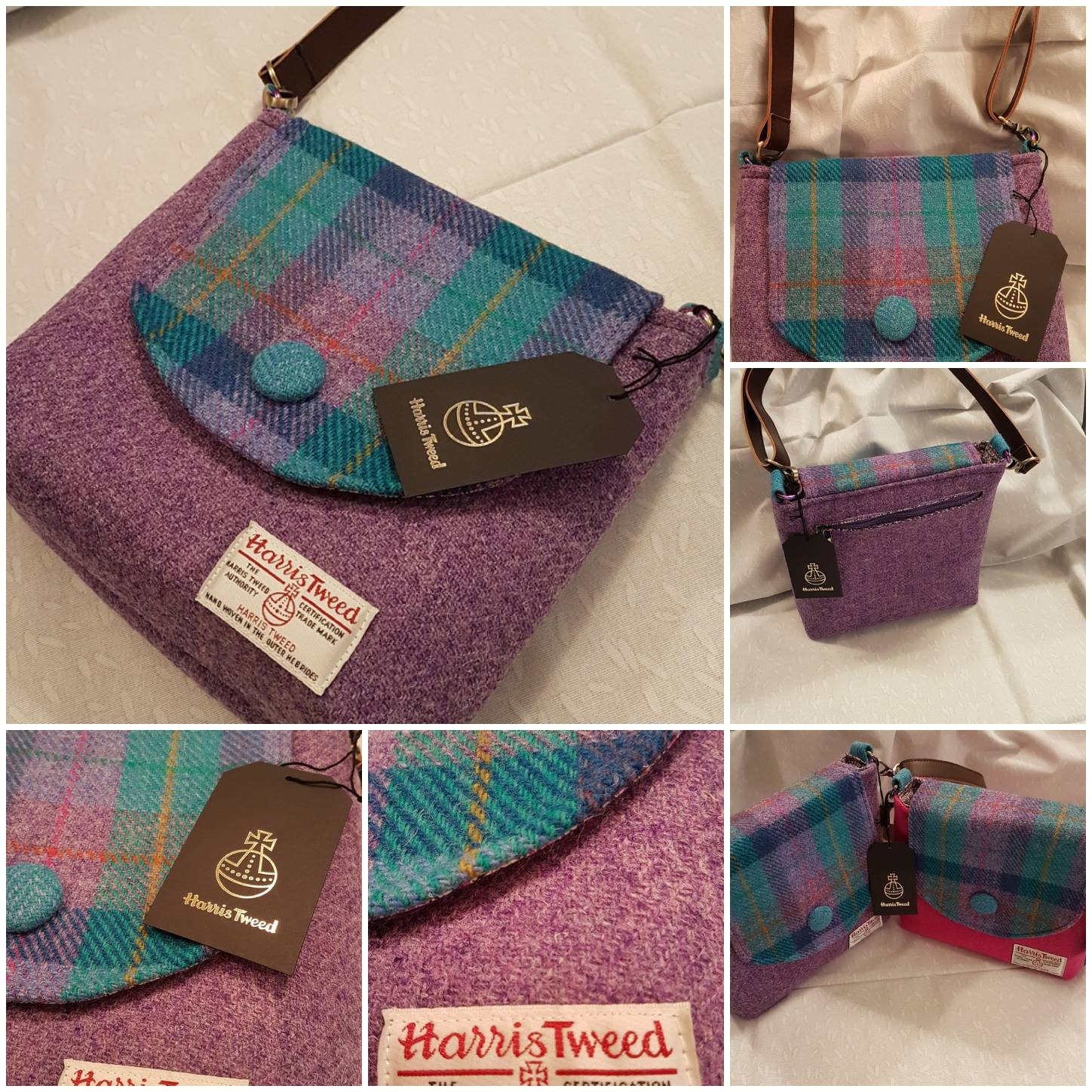 Harris tweed cross body bag hotsell