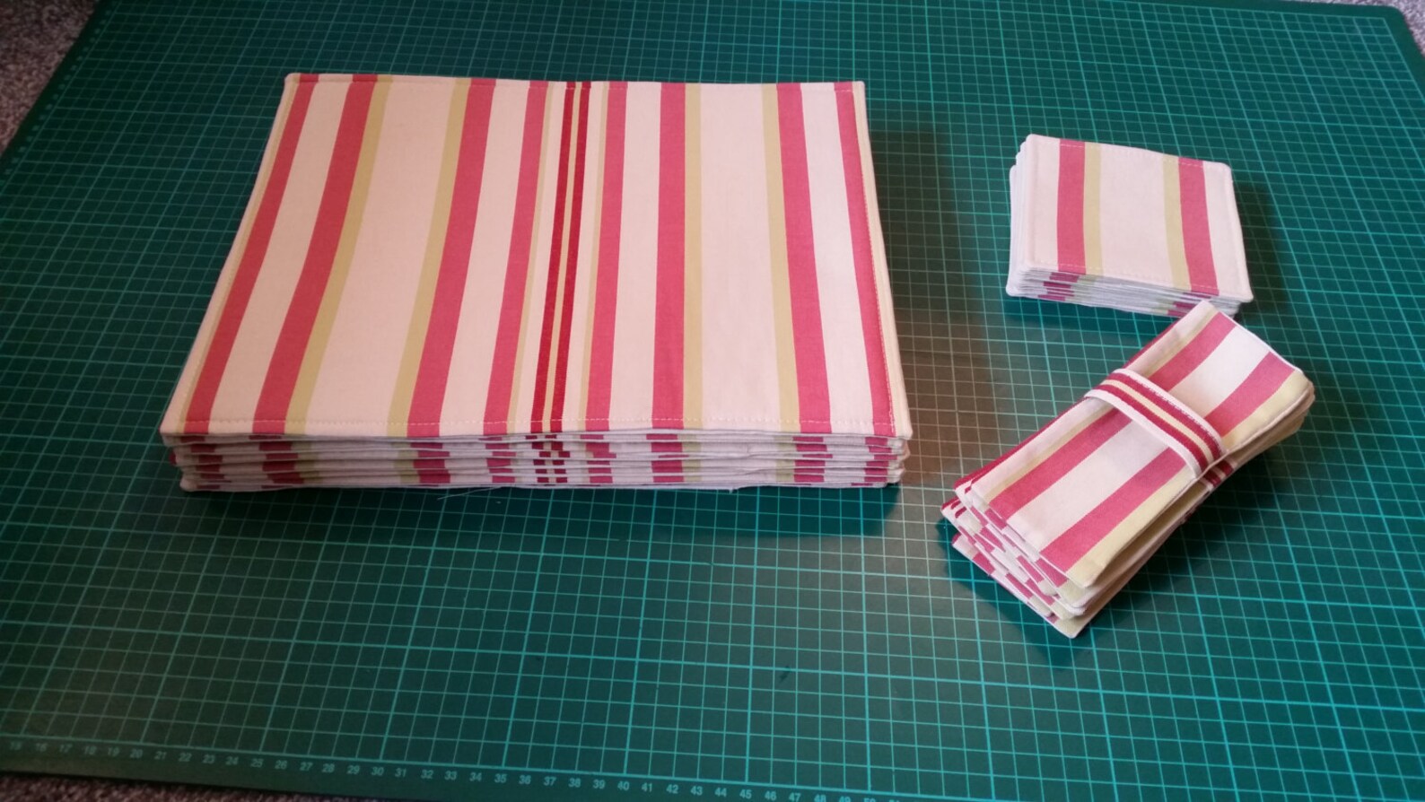 Table Placemats and Coasters With Free Cutlery Sleeve/napkin Etsy UK