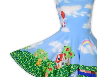 Animal Crossing Inspired Dress Animal Crossing Dress New Leaf New Horizons Nerd Dress Nintendo Dress Cosplay Dress Casual Cosplay