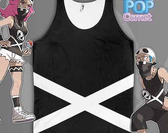 Team Skull Grunt Cosplay Tank Pokemon Cosplay Pokemon Sun and Moon Inspired Pokemon Sun Pokemon Moon ***Women & Mens Sizes***