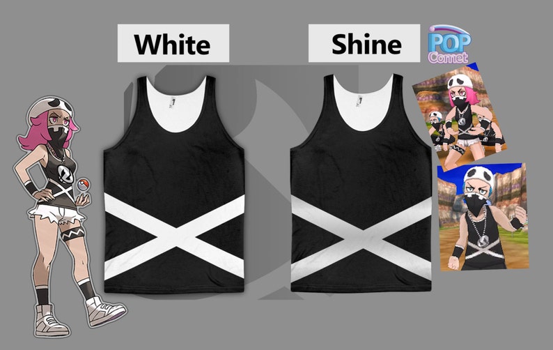 Team Skull Grunt Cosplay Tank Pokemon Cosplay Pokemon Sun and Moon Inspired Pokemon Sun Pokemon Moon Women & Mens Sizes image 3