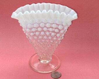 Vintage Vase Glass Vase Makeup Brush Holder.  B-6