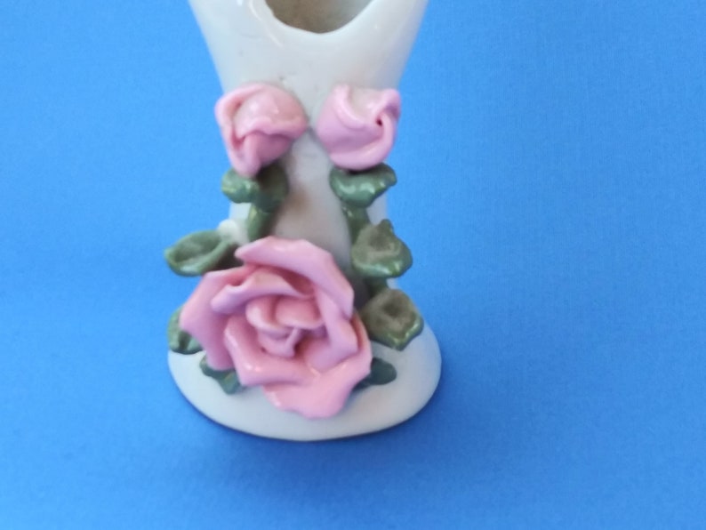 U Vintage Ring Holder Porcelain Hand Vase