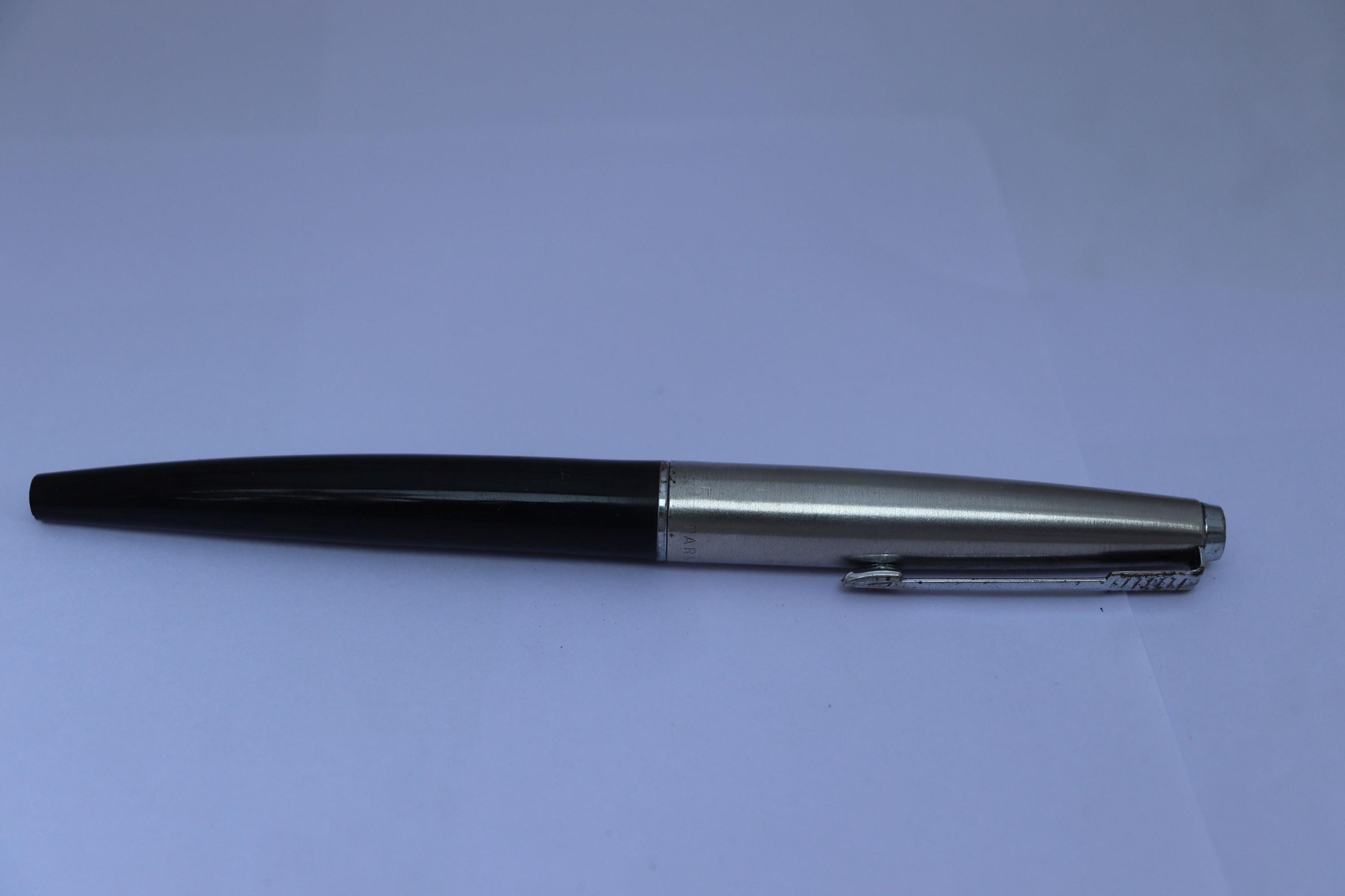 Vintage Parker 45 Fountain Pen Black Plastic Body Fine Steel Nib USA - Etsy