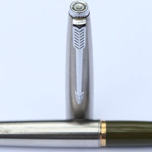 Vintage Parker 45 Fountain Pen Full Metal body Medium Nib USA