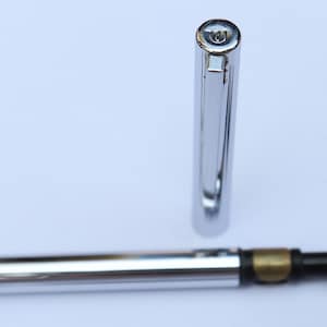 Vintage Waterman Ballpoint Pen Cap twist Metal chrome body France