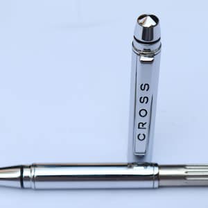 Cross Ballpoint Pen Small size Full Chrome body Cap twist