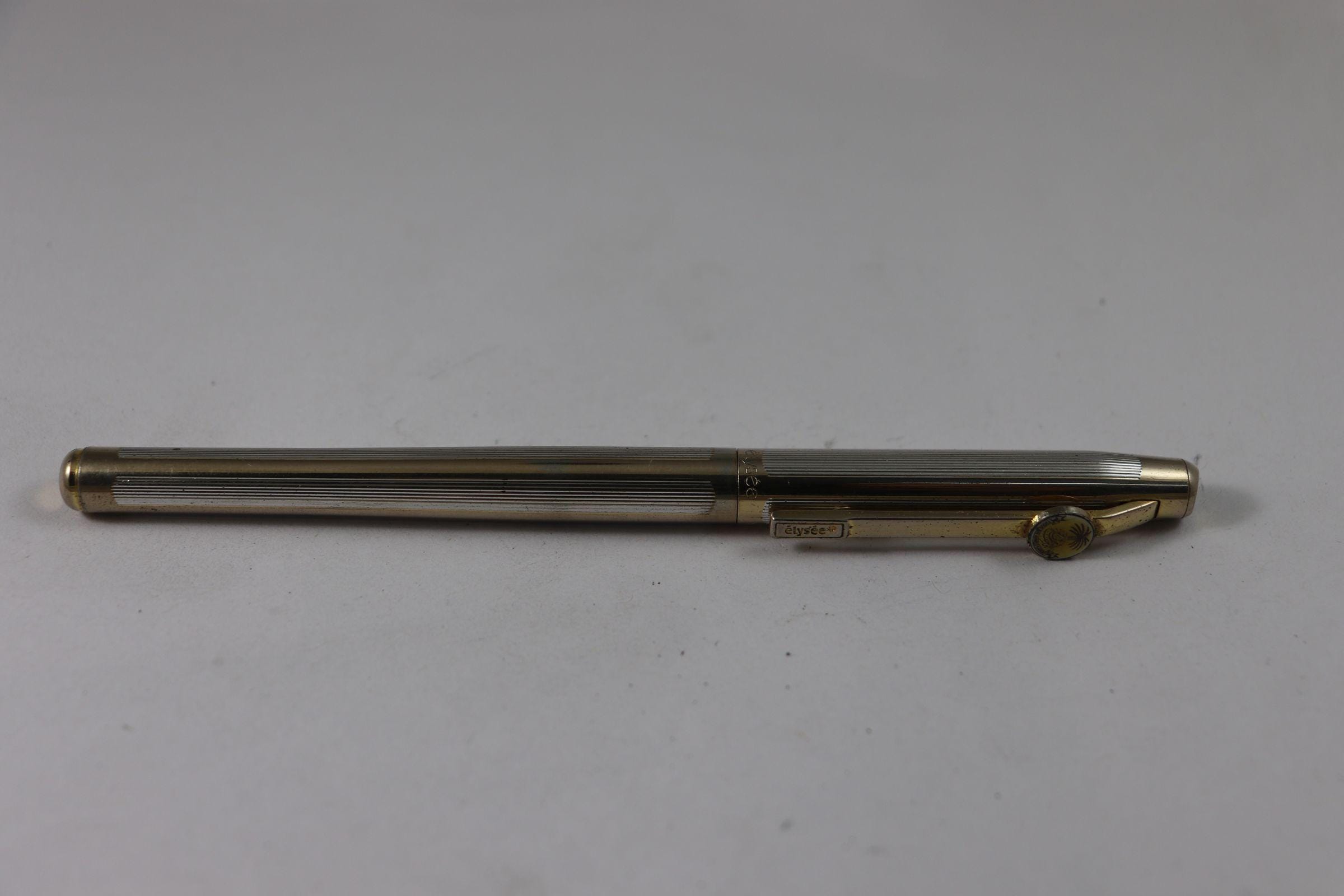 Vintage Elysee Fountain Pen Metal Golden Body Made in W
