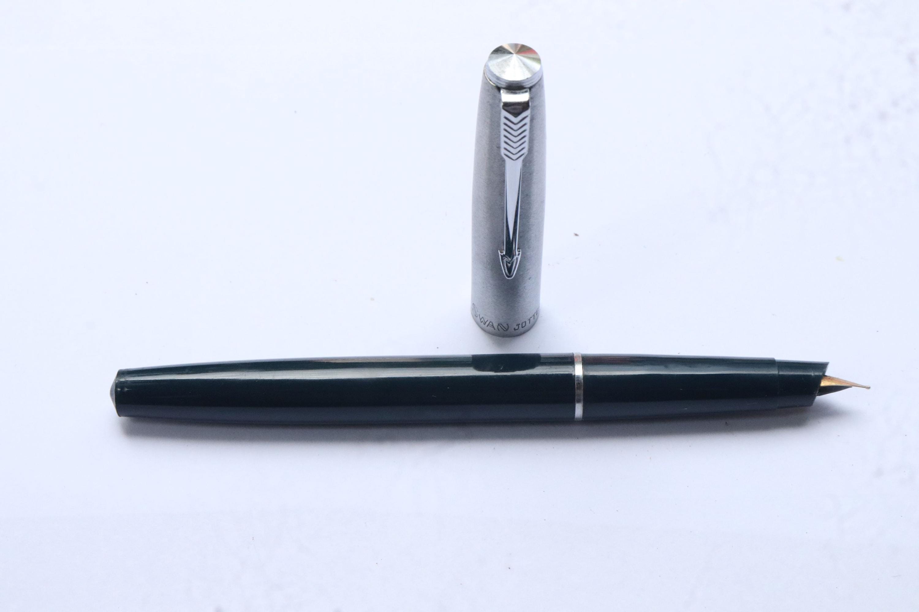 Swan Mabie todd アンティーク ヴィンテージ 万年筆 銀 14ct Mabie Todd Swan Pen - Etsy