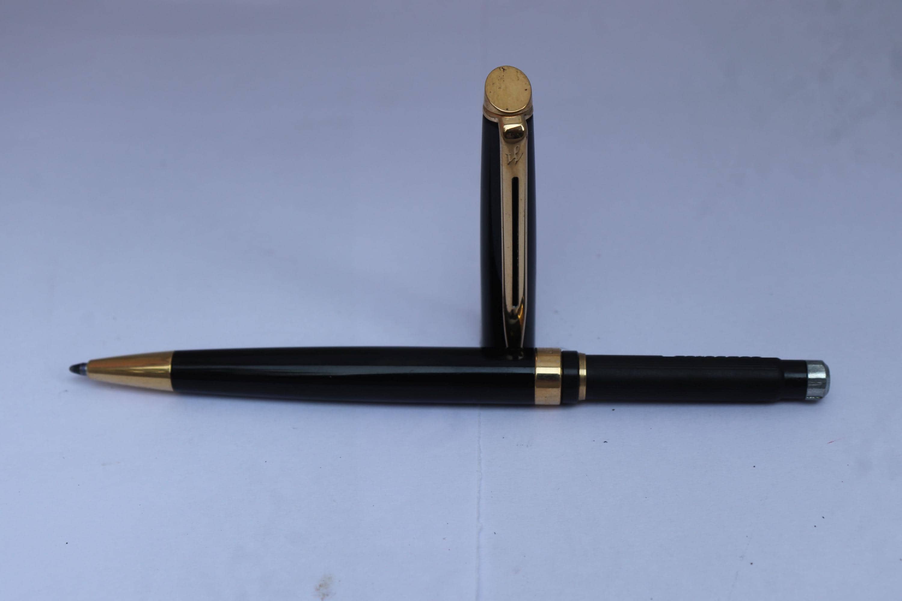 Stylo Plume Waterman Ici & Là - Laque Verte Et Chrome - Modèle Prestige, Plume Métal - Bel Objet D'occasion