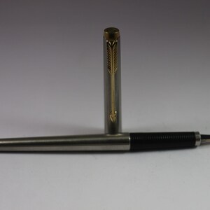 Vintage Parker 180 vulpen bidirectionele 14k gouden schrijvende penpunt schuifregelaar VS