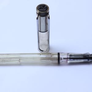 Vintage Lamy Safari Fountain Pen Transparent Plastic body Medium STeel Nib