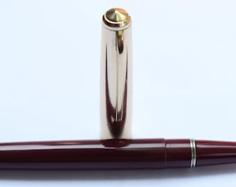 Vintage Pilot Fountain Pen Dark Marron Plastic body ED ink filler Fine India