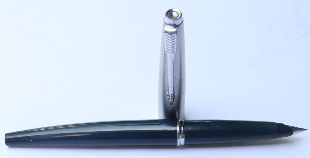 Vintage Parker 45 Fountain Pen Dark Blue Plastic Body Fine Nib USA - Etsy