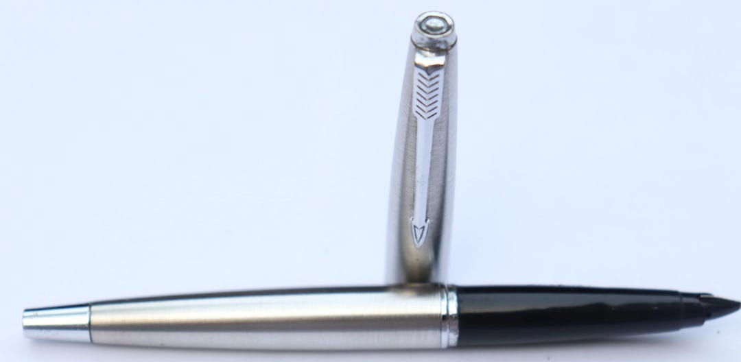 Vintage Parker 45 Flighter Fountain Pen Full Metal Body Fine Nib USA - Etsy