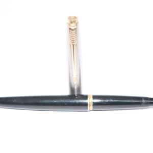 Vintage Parker 45 Fountain Pen Black Plastic body Steel nib England