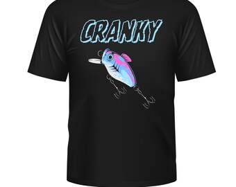Cranky Fishing Lure PNG: Funny Fisherman Shirt Design (Digital File)