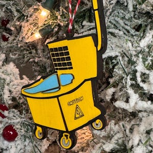 Mop Bucket Ornament: Funny Cleaning Gift (Digital File)
