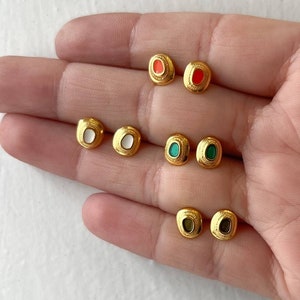 Dot stud earrings dainty gold earrings, Tiny stud earrings, Second hole earrings, Delicate Earrings, Minimalist earrings, Gift for her