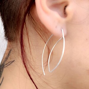 Threader earrings, Gold threader earrings, Silver threader earrings, Spiral earrings, Ear Threads, Thread earrings, Graduation gift